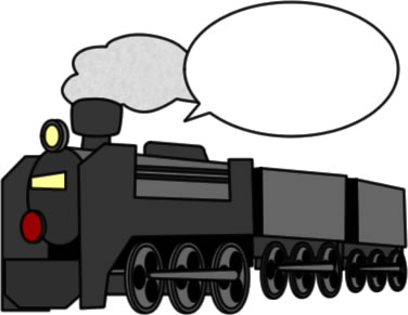 SL列車のイラスト画像