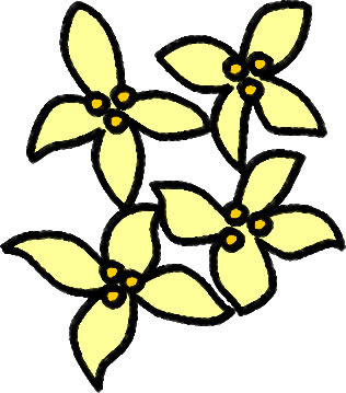 オリーブの花のイラスト フリーイラスト素材 変な絵 Net