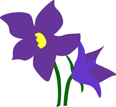 リンドウの花のイラスト画像