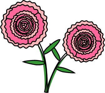 カーネーションの花のイラスト画像5