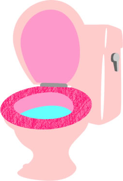 洋式トイレのイラスト画像