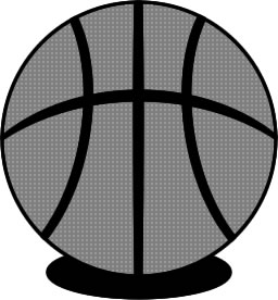 バスケットボールのイラスト画像