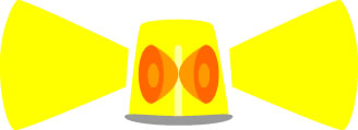 黄色い回転灯のイラスト画像5