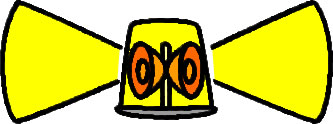 黄色い回転灯のイラスト画像6