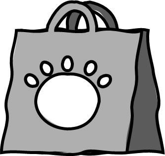 取っ手付きの買い物袋のイラスト画像4