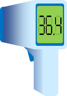 非接触体温計のイラスト画像5