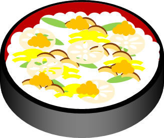 ちらし寿司のイラスト画像5