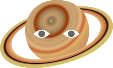 土星のイラスト画像