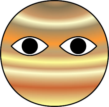 木星のイラスト画像