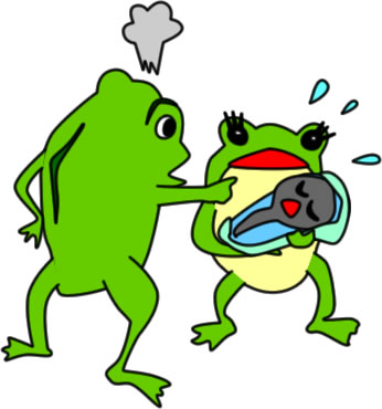 蛙の子は蛙のイラスト画像