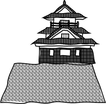 浜松城のイラスト フリーイラスト素材 変な絵 Net