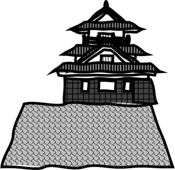 浜松城の天守のイラスト画像2