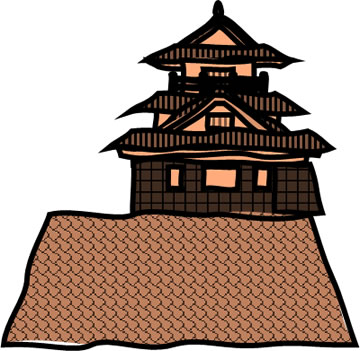 浜松城の天守のイラスト画像3