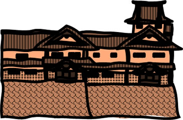 金沢城の天守のイラスト画像3