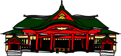 青島神社のイラスト画像1