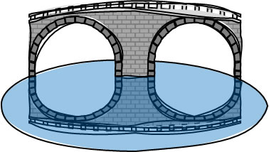 眼鏡橋のイラスト画像1