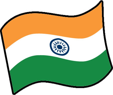 インドの国旗のイラスト画像3