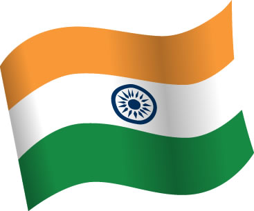 インドの国旗のイラスト画像5