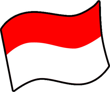 インドネシアの国旗のイラスト画像3