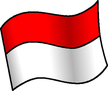 インドネシアの国旗のイラスト画像6