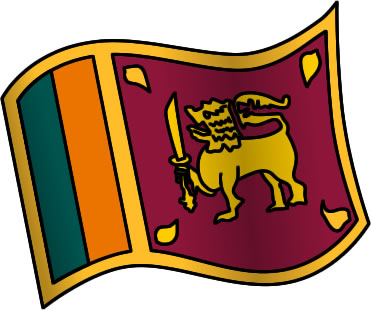 スリランカの国旗のイラスト画像1