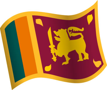 スリランカの国旗のイラスト画像5