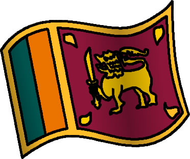 スリランカの国旗のイラスト画像6