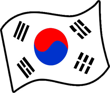 韓国の国旗のイラスト画像3