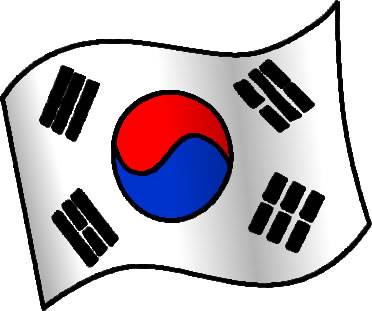 韓国の国旗のイラスト画像6