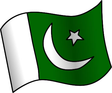 パキスタンの国旗のイラスト画像1