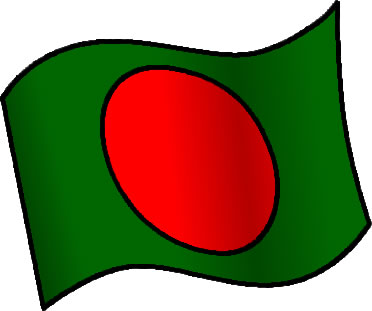 バングラデシュの国旗のイラスト画像6