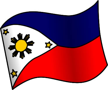 フィリピンの国旗のイラスト画像1