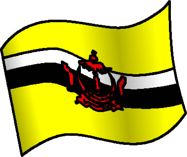 ブルネイの国旗のイラスト画像6