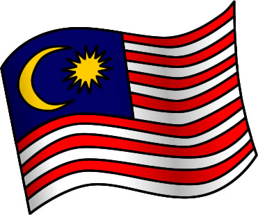 マレーシアの国旗のイラスト画像1