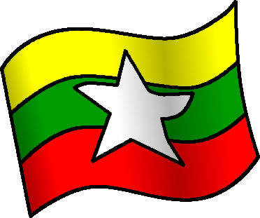 ミャンマーの国旗のイラスト画像6