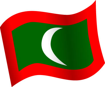 モルディブの国旗のイラスト画像5