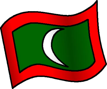 モルディブの国旗のイラスト画像6