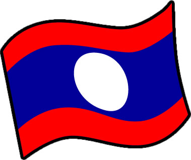 ラオスの国旗のイラスト画像3