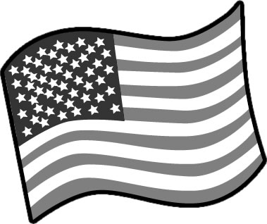 アメリカ合衆国の国旗のイラスト画像4