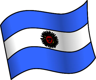 アルゼンチンの国旗のイラスト画像1