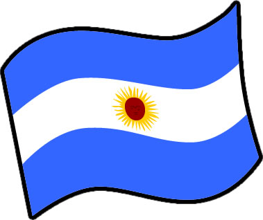 アルゼンチンの国旗のイラスト画像3