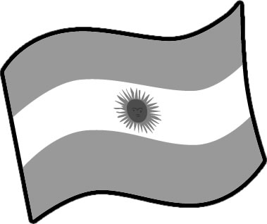 アルゼンチンの国旗のイラスト画像4