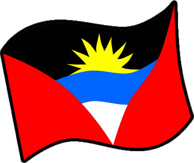 アンティグア・バーブーダの国旗のイラスト画像3