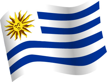 ウルグアイの国旗のイラスト画像5