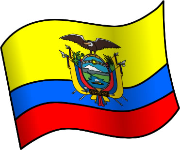 エクアドルの国旗のイラスト画像1