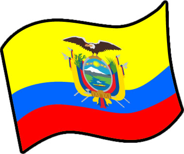 エクアドルの国旗のイラスト画像3