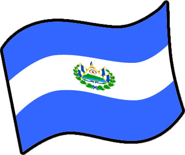 エルサルバドルの国旗のイラスト画像3