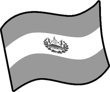 エルサルバドルの国旗のイラスト画像4