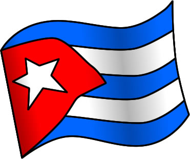 キューバの国旗のイラスト画像1