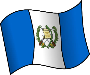 グアテマラの国旗のイラスト画像1
